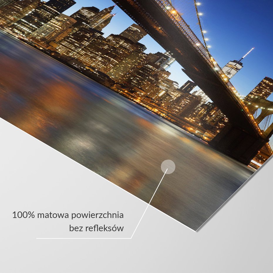 Fototapeta - miasto, most, noc