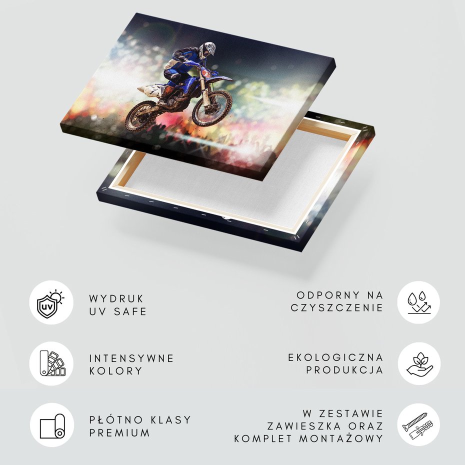 Obraz na płótnie - motocross, sport, wyczynowy