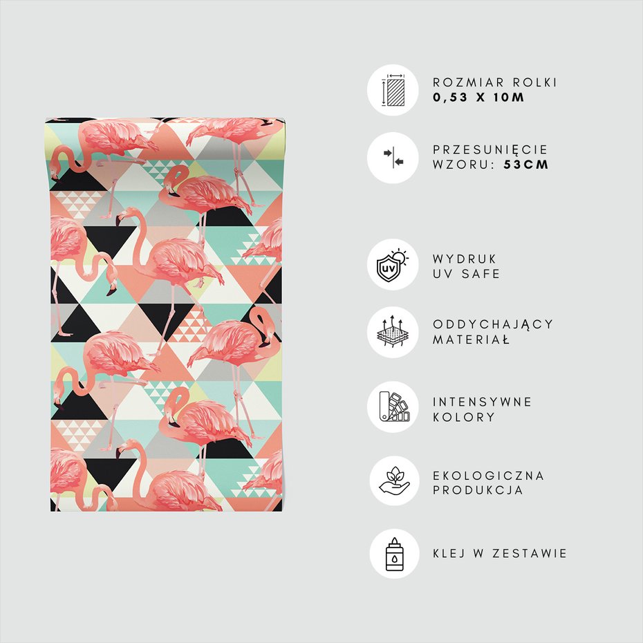 Tapeta - flaming, trójkąt, tło