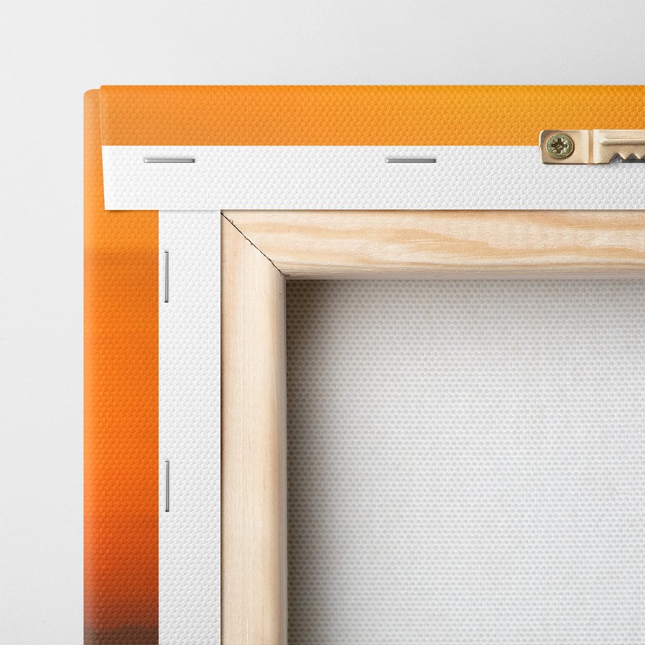 Obraz na płótnie - motocross, skok, sylwetka