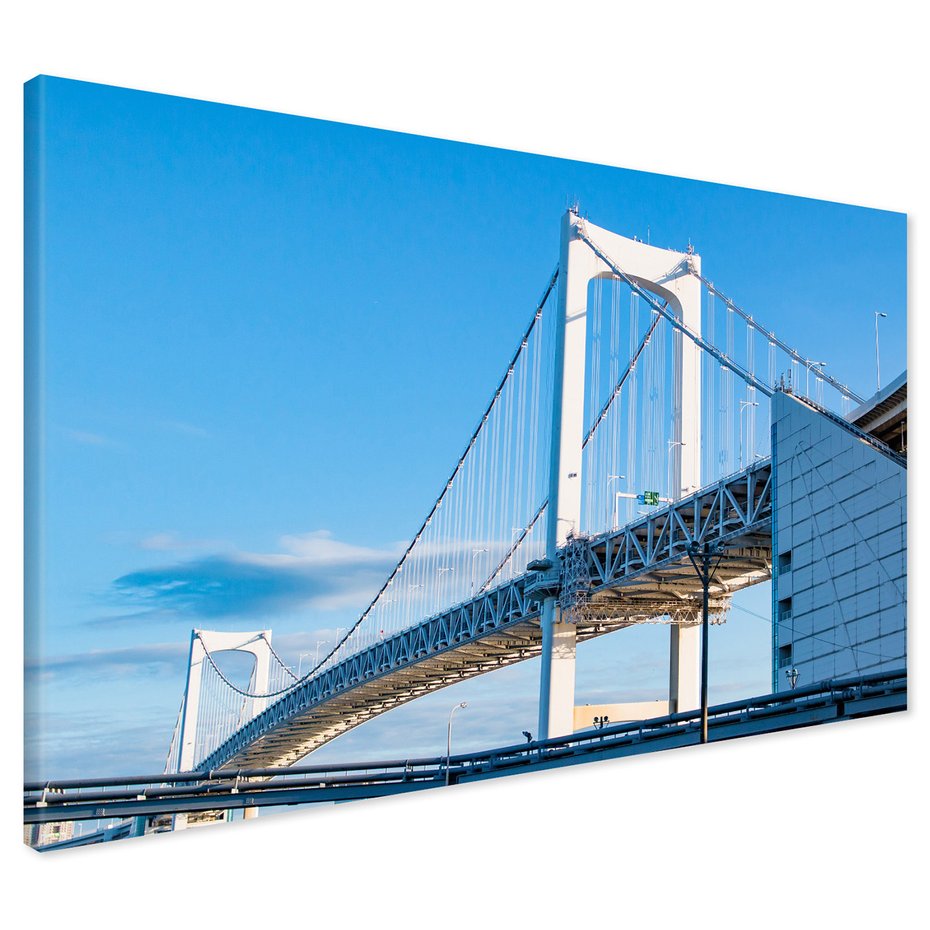 Obraz na płótnie - most, niebo, miasto