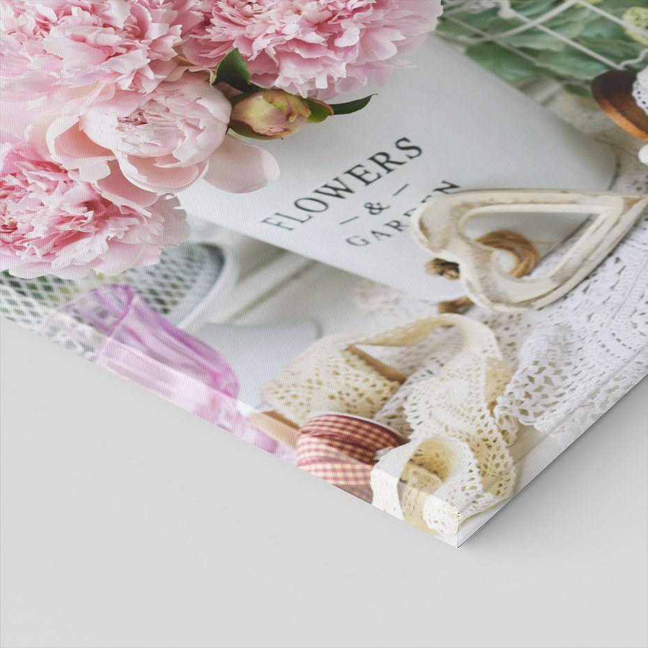 Obraz na płótnie - kwiaty, piwonie, dekoracja