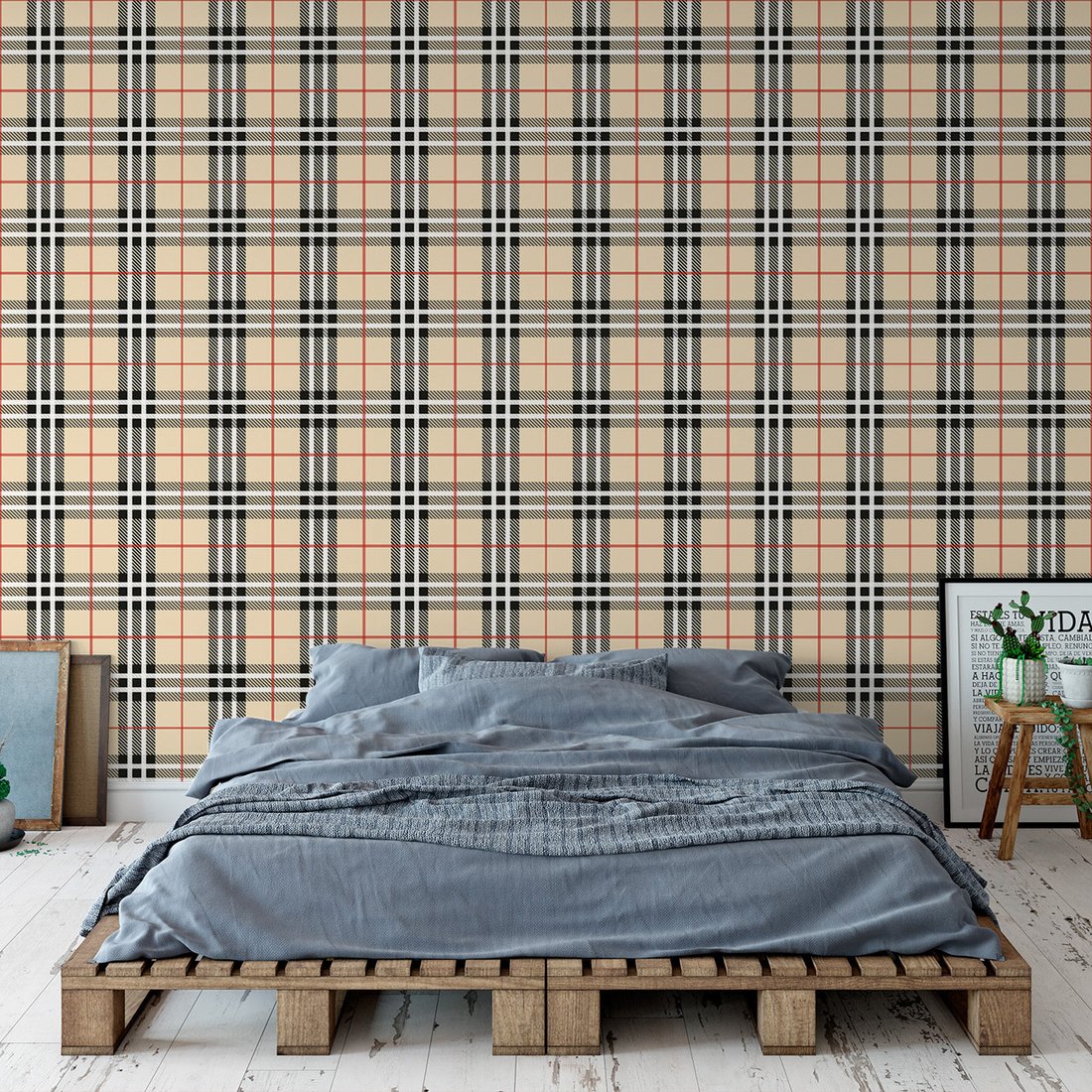 Tapeta - kratka, linie, deseń