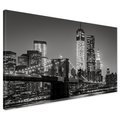 Obraz na płótnie - miasto, most, budynki
