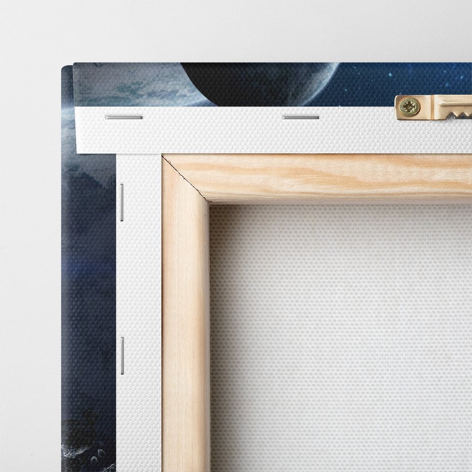 Obraz na płótnie - kosmos, przestrzeń, planety