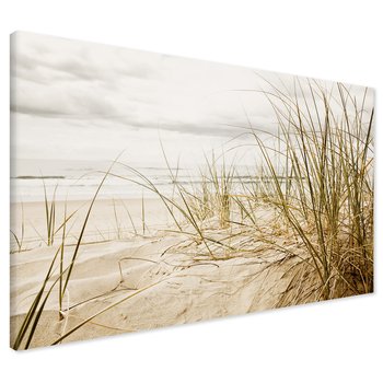 Obraz na płótnie - plaża, trawa, morze