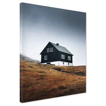 Obraz na płótnie - dom, wzgórze, krajobraz