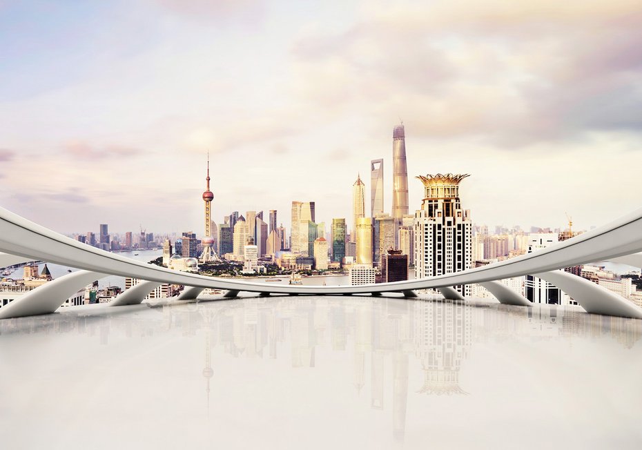 Fototapeta - miasto, panorama, abstrakcja