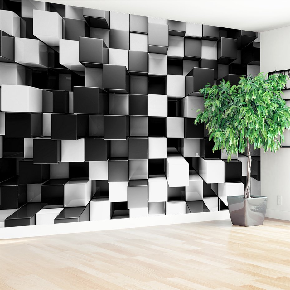 Fototapeta - kostki, abstrakcja, geometria