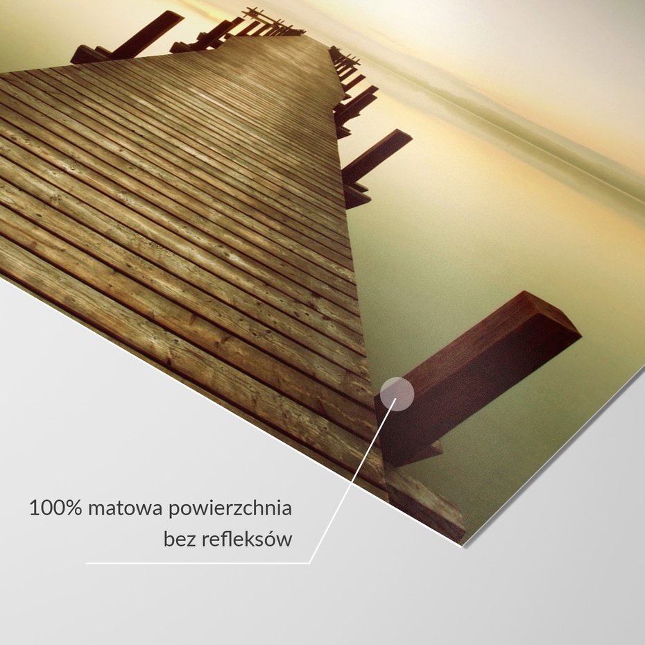 Fototapeta - jezioro, most, drewno