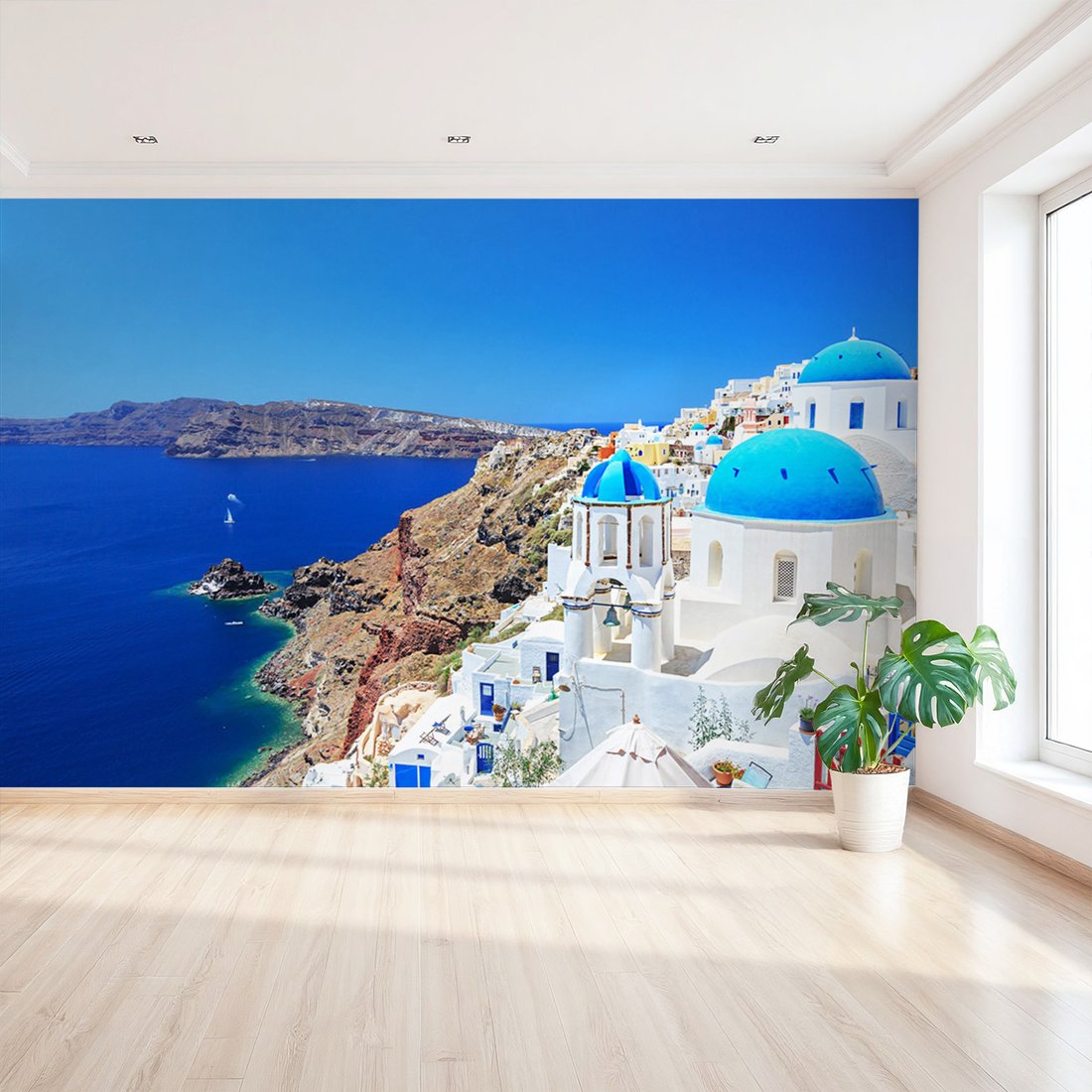 Fototapeta - Santorini, Grecja, morze