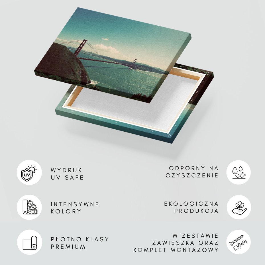 Obraz na płótnie - most, miasto, woda