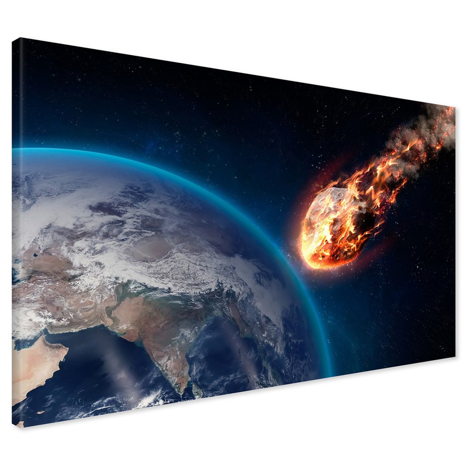 Obraz na płótnie - Kosmos, Asteroida, Ogień