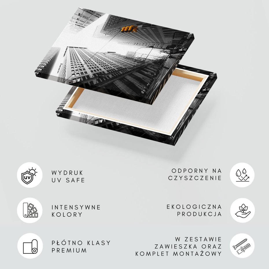 Obraz na płótnie - miasto, budynki, ulica