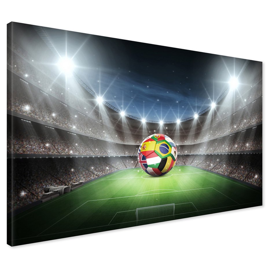 Obraz na płótnie - piłka nożna, stadion, sport