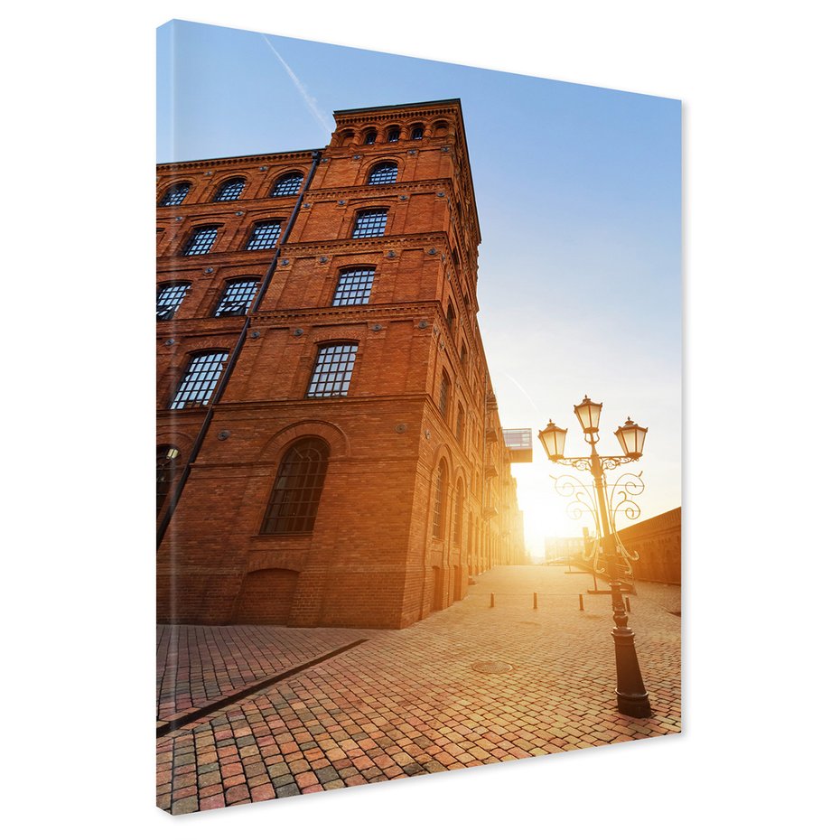 Obraz na płótnie - miasto, cegła, ulica