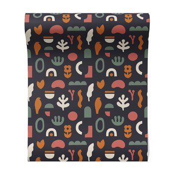 Tapeta - liście, kształty, abstrakcja