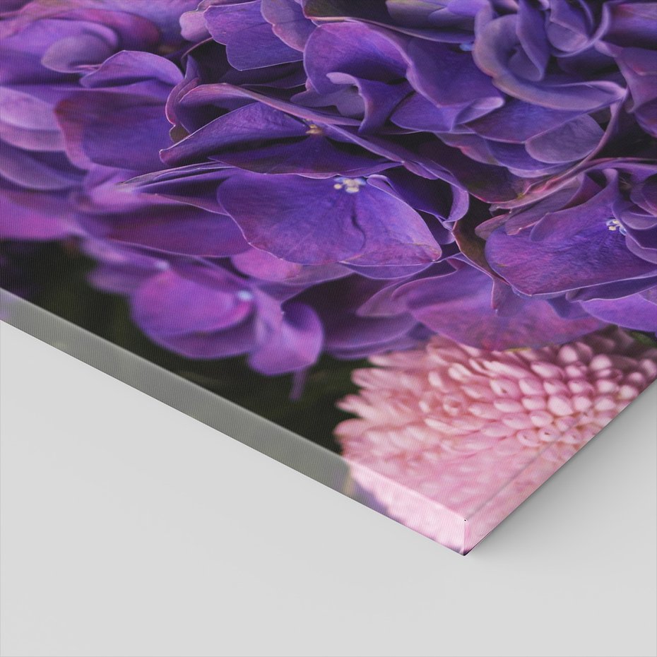 Obraz na płótnie - kwiaty, fioletowy, bukiet