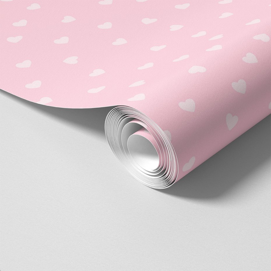 Tapeta - dziecięca, serca, tło,