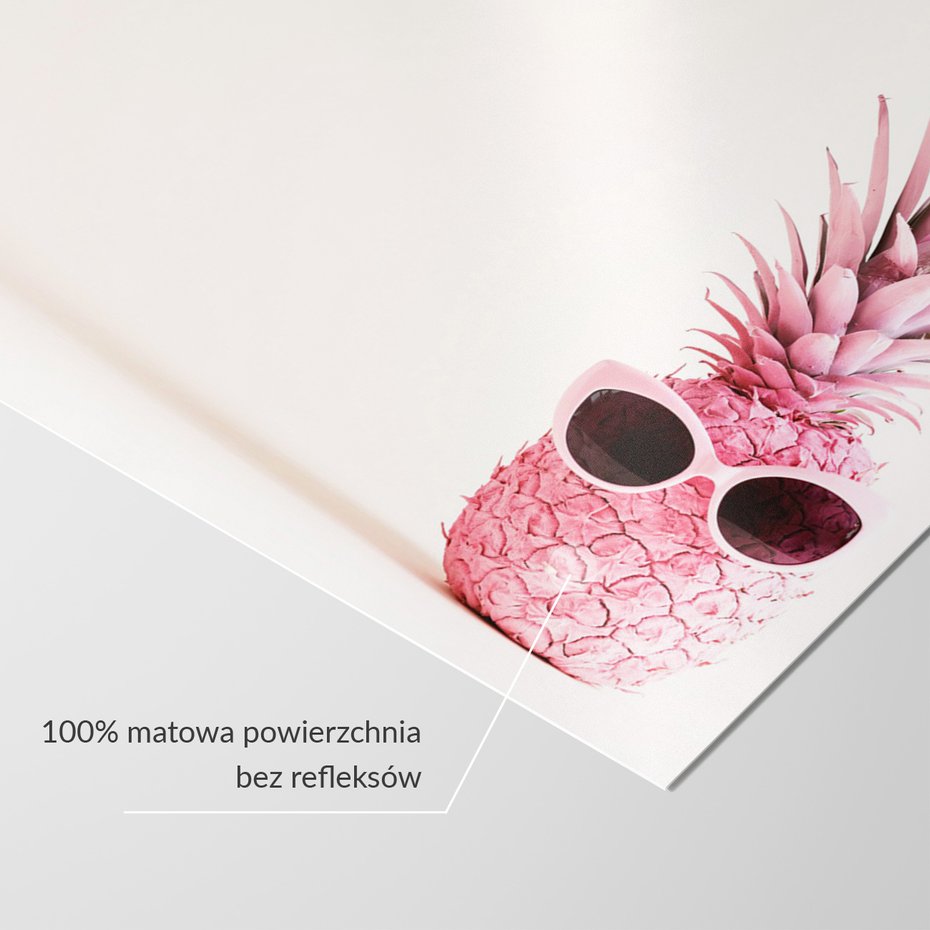 Fototapeta - ananas, różowy, okulary