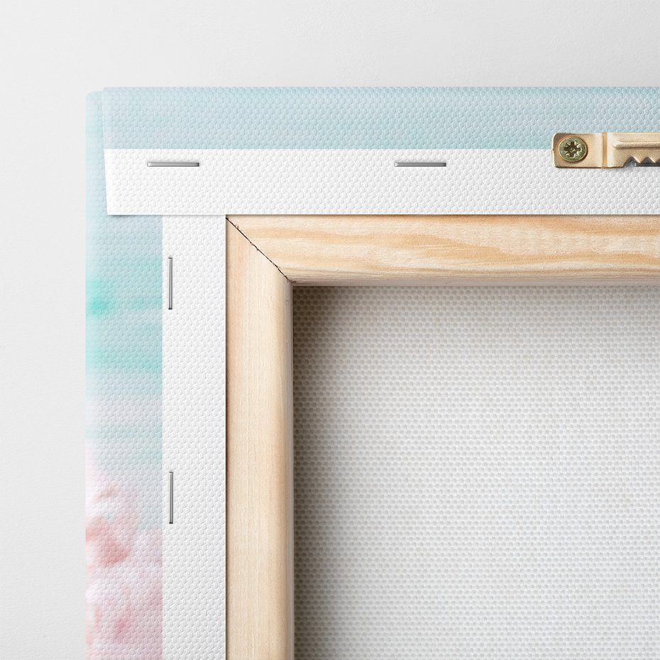 Obraz na płótnie - kwiaty, różowy, pastelowy