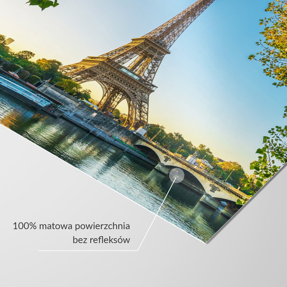 Fototapeta - Paryż, Wieża Eiffla, rzeka