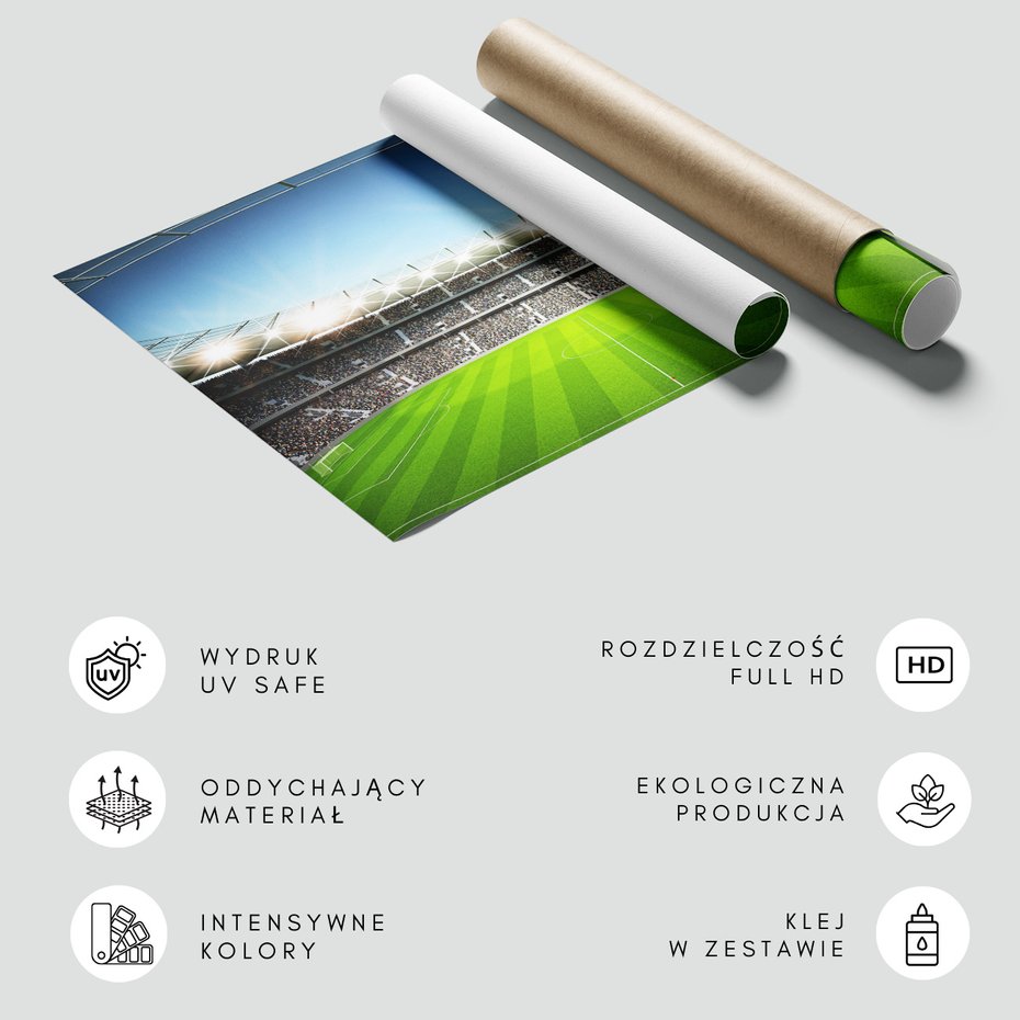 Fototapeta - stadion, piłka nożna, kibice