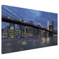Obraz na płótnie - most, miasto, noc
