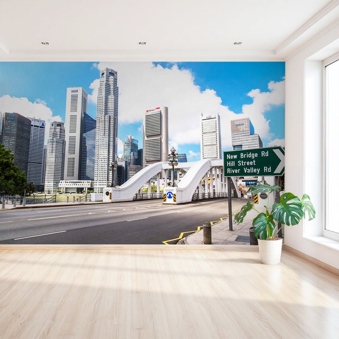 Fototapeta - miasto, most, budynki