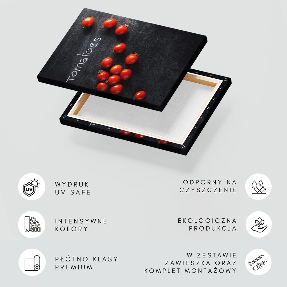 Obraz na płótnie - pomidory, warzywa, jedzenie