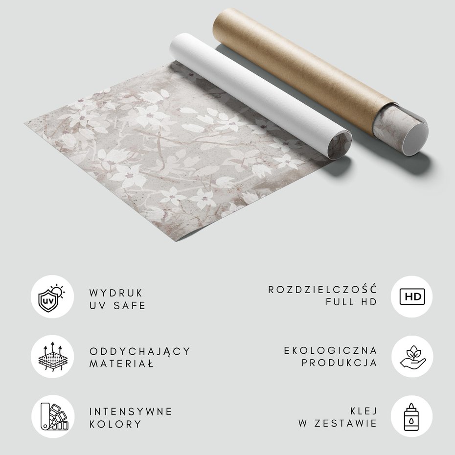 Fototapeta - loft, kwiaty, łąka