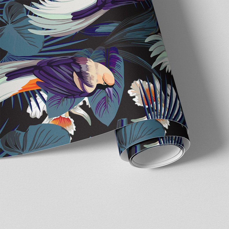 Tapeta - ptaki, liście, natura