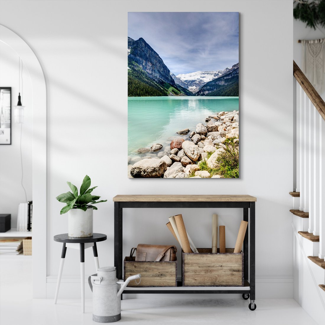 Obraz na płótnie - góry, jezioro, krajobraz