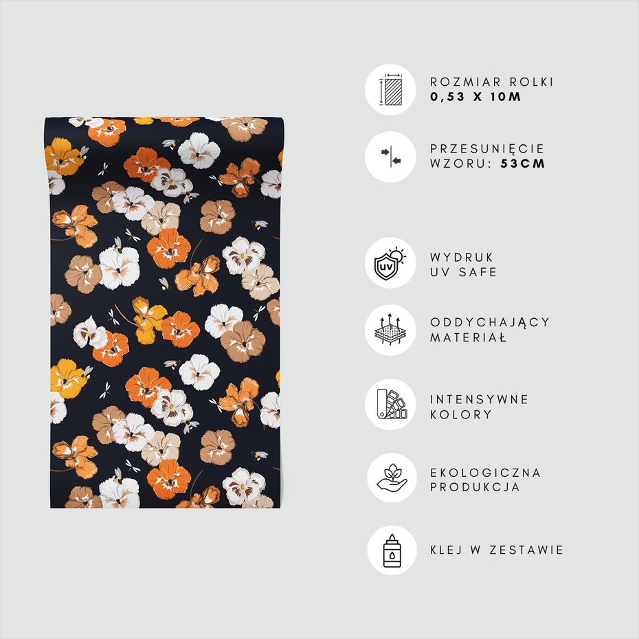 Tapeta - kwiaty, owady, natura