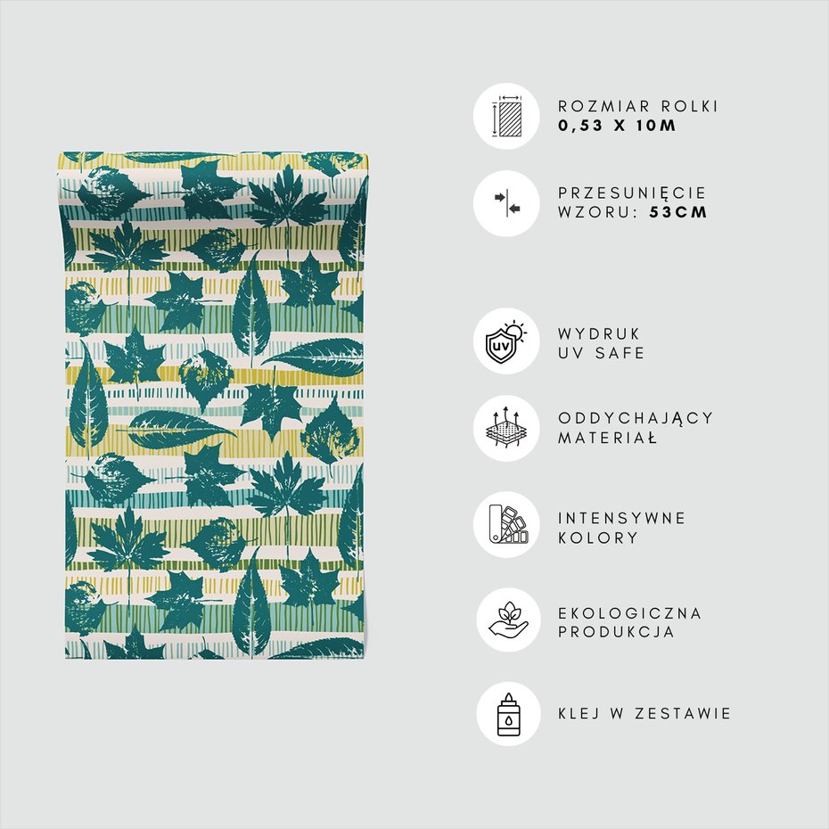 Tapeta - liście, paski, jesień