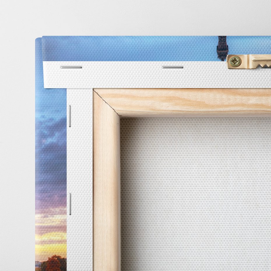 Obraz na płótnie - Paryż, Wieża Eiffla, miasto