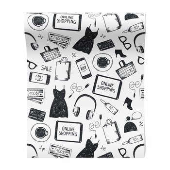 Tapeta - zakupy, moda, pieniądze