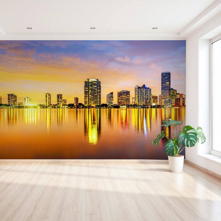 Fototapeta - miasto, woda, budynki