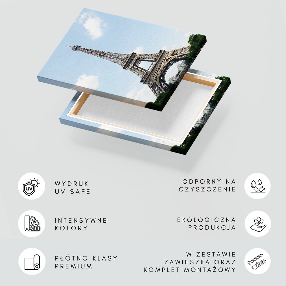 Obraz na płótnie - Wieża Eiffla, Paryż, Francja