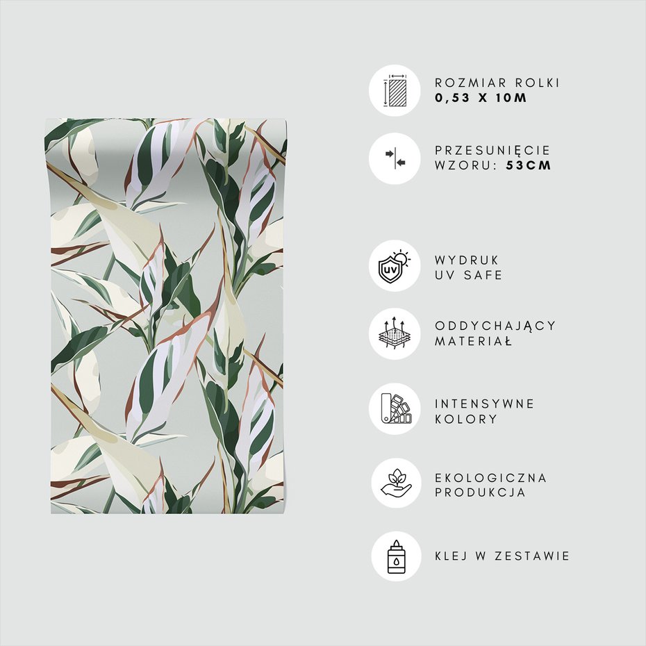 Tapeta - liście, wzór, natura