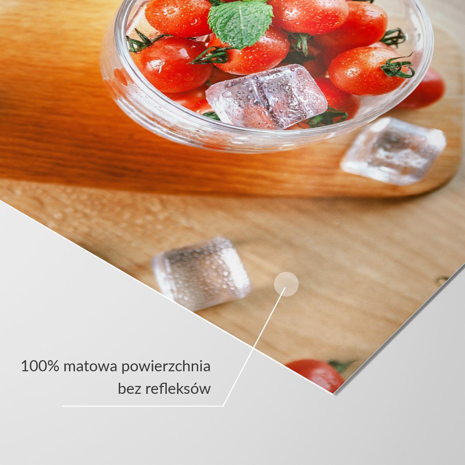 Fototapeta - pomidory, lód, mięta