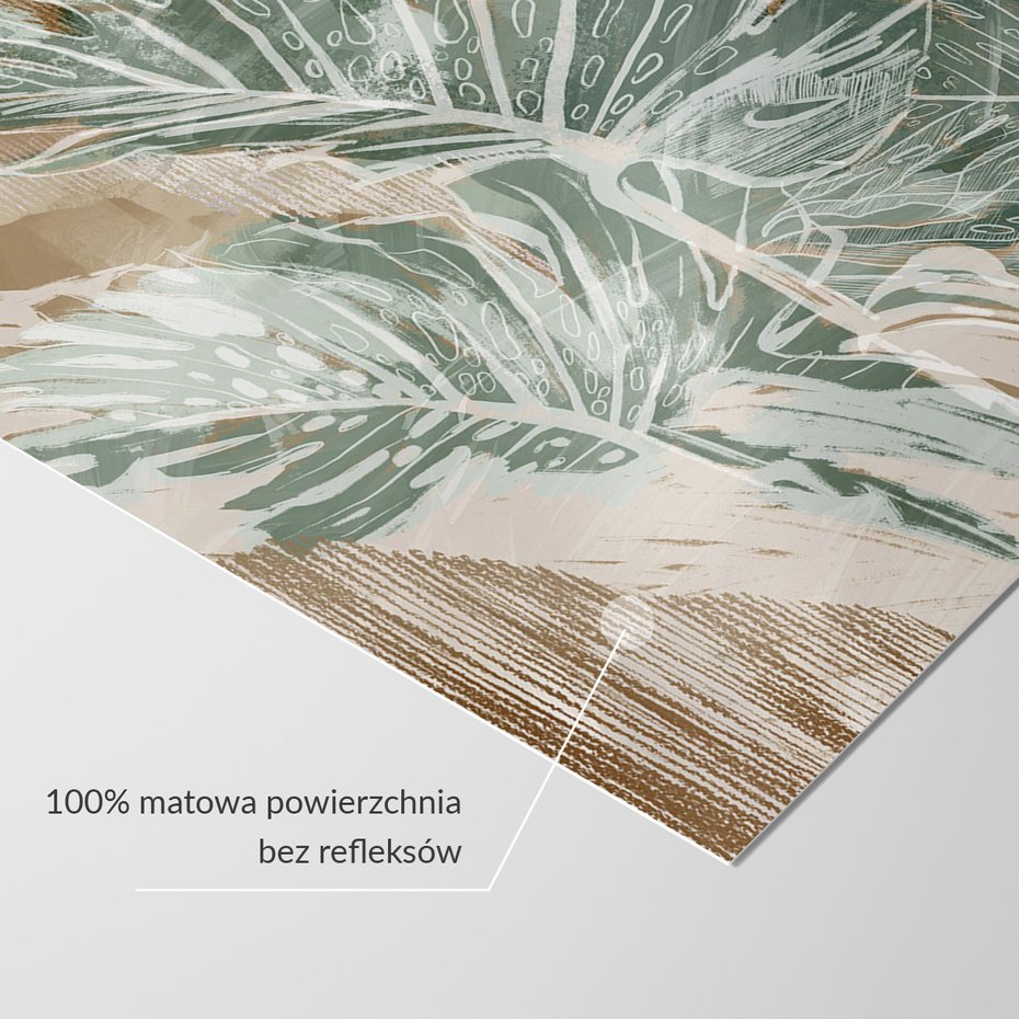 Fototapeta - beton, duże, liście