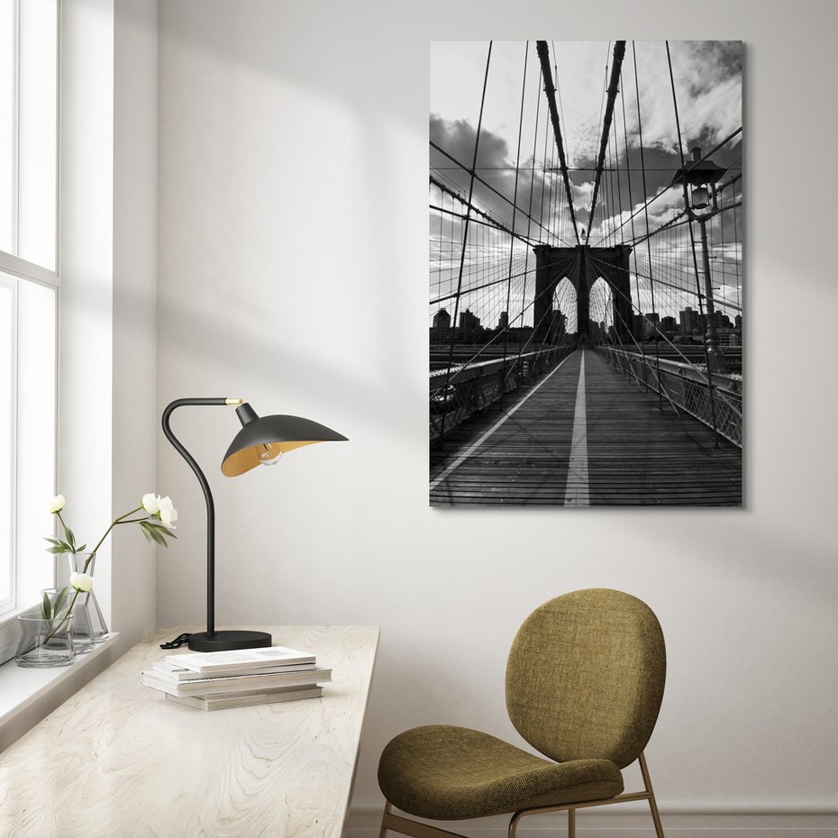 Obraz na płótnie - most, miasto, niebo