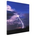 Obraz na płótnie - burza, piorun, noc