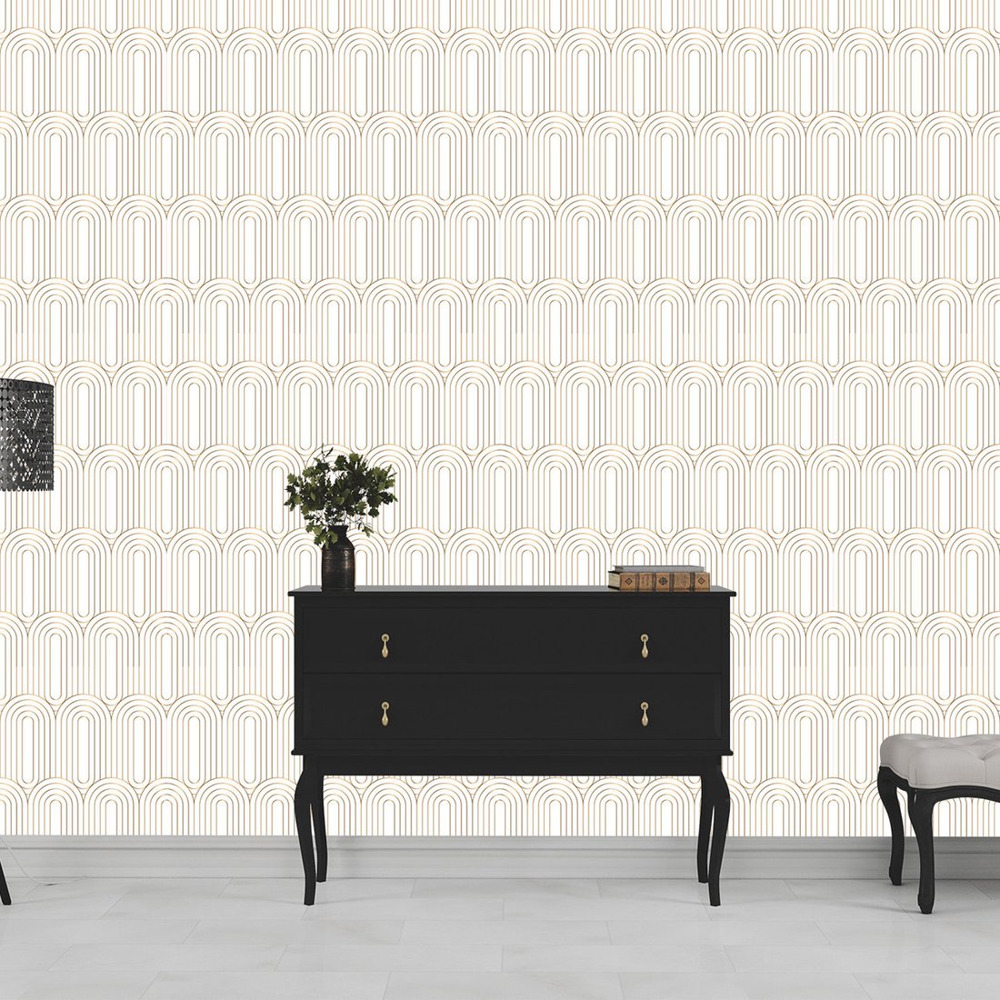 Tapeta - linie, geometria, łuki