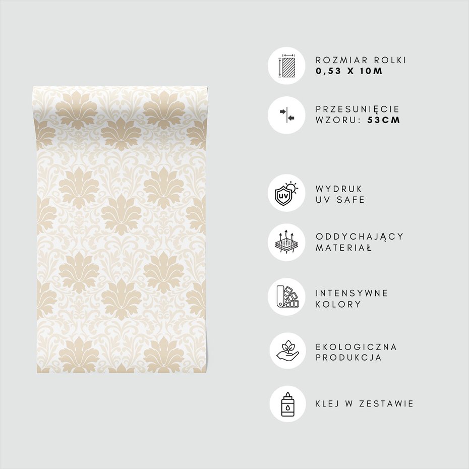 Tapeta - ornamenty, retro, elegancja