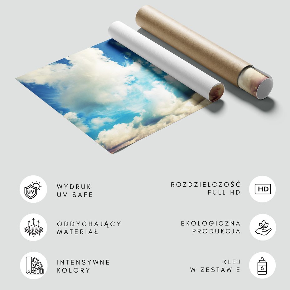 Fototapeta - chmury, niebo, błękitne