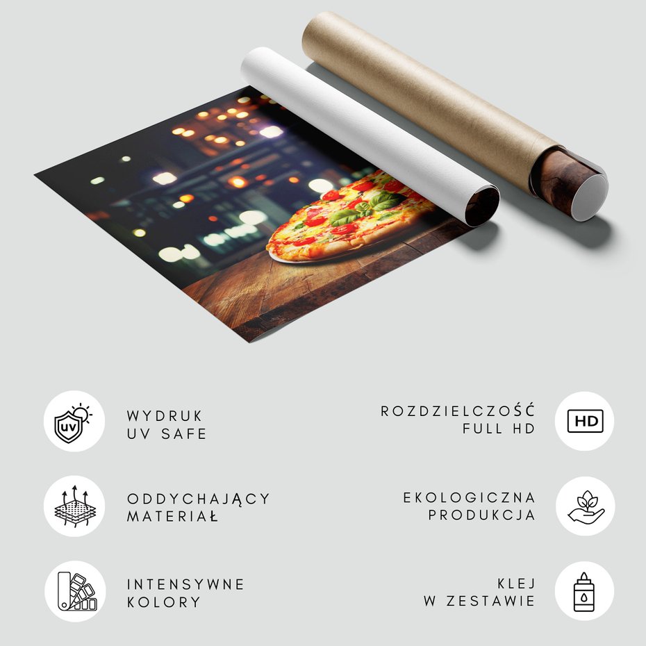 Fototapeta - pizza, jedzenie, pomidory