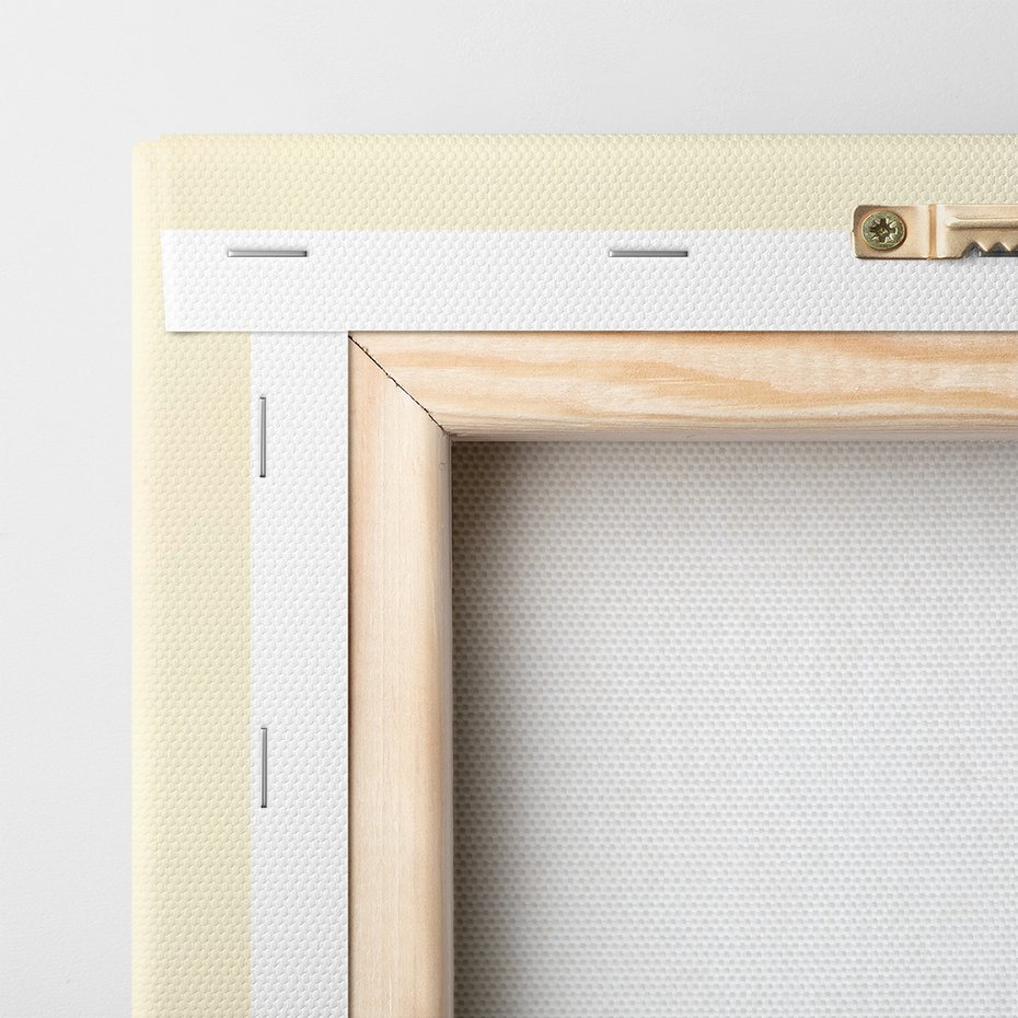 Obraz na płótnie - most, miasto, mgła