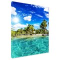 Obraz na płótnie - plaża, palmy, morze